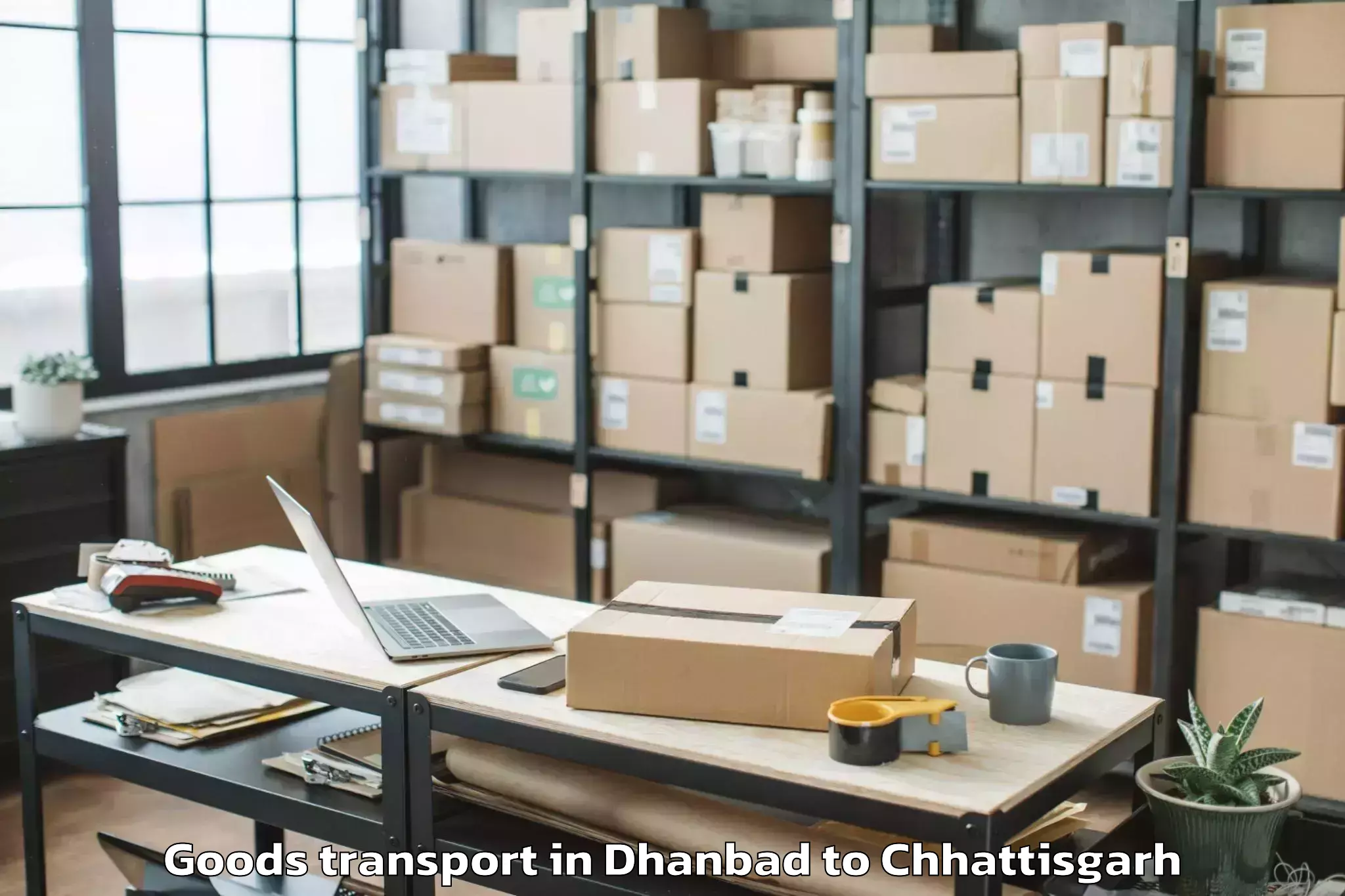 Leading Dhanbad to Dantewada Goods Transport Provider